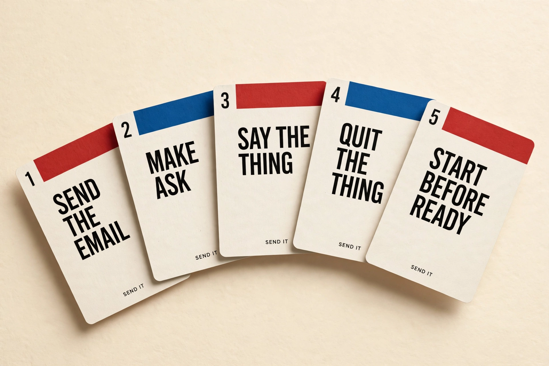 The Send It card deck