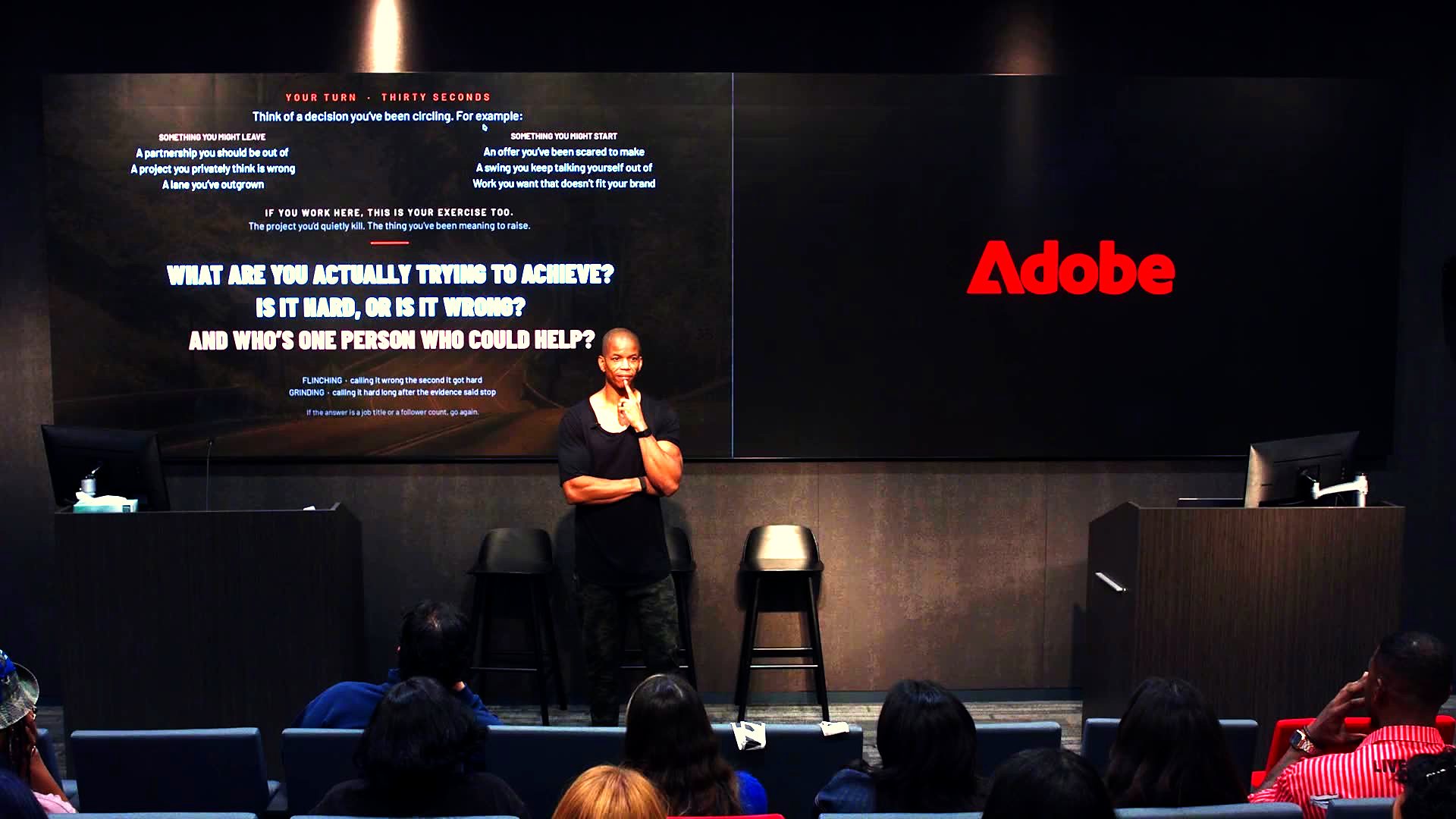 Terry Rice keynoting the Adobe Creator VIP Community Summit